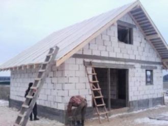 Строительство гаража с мансардой