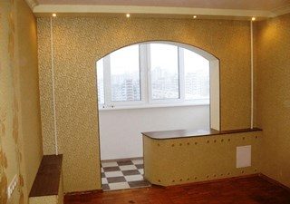 Ремонт зала с балконом в Севастополе под ключ