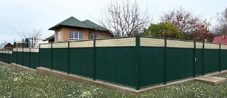 Модульный забор из профнастила